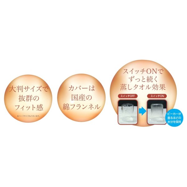 画像9: フィットアンポＦA-2 タイマーなし 丸央産業 遠赤放射 セラミックシート 湿熱器 湿熱パック 温熱 湿性温アンポ 温熱器 (9)