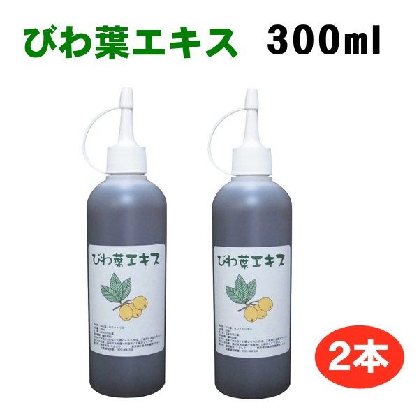 画像1: びわ葉エキス300ml 2本  国産びわの葉 (1)